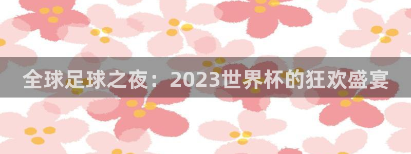 世界杯比赛时间:全球足球之夜:2023世界杯的狂欢盛宴